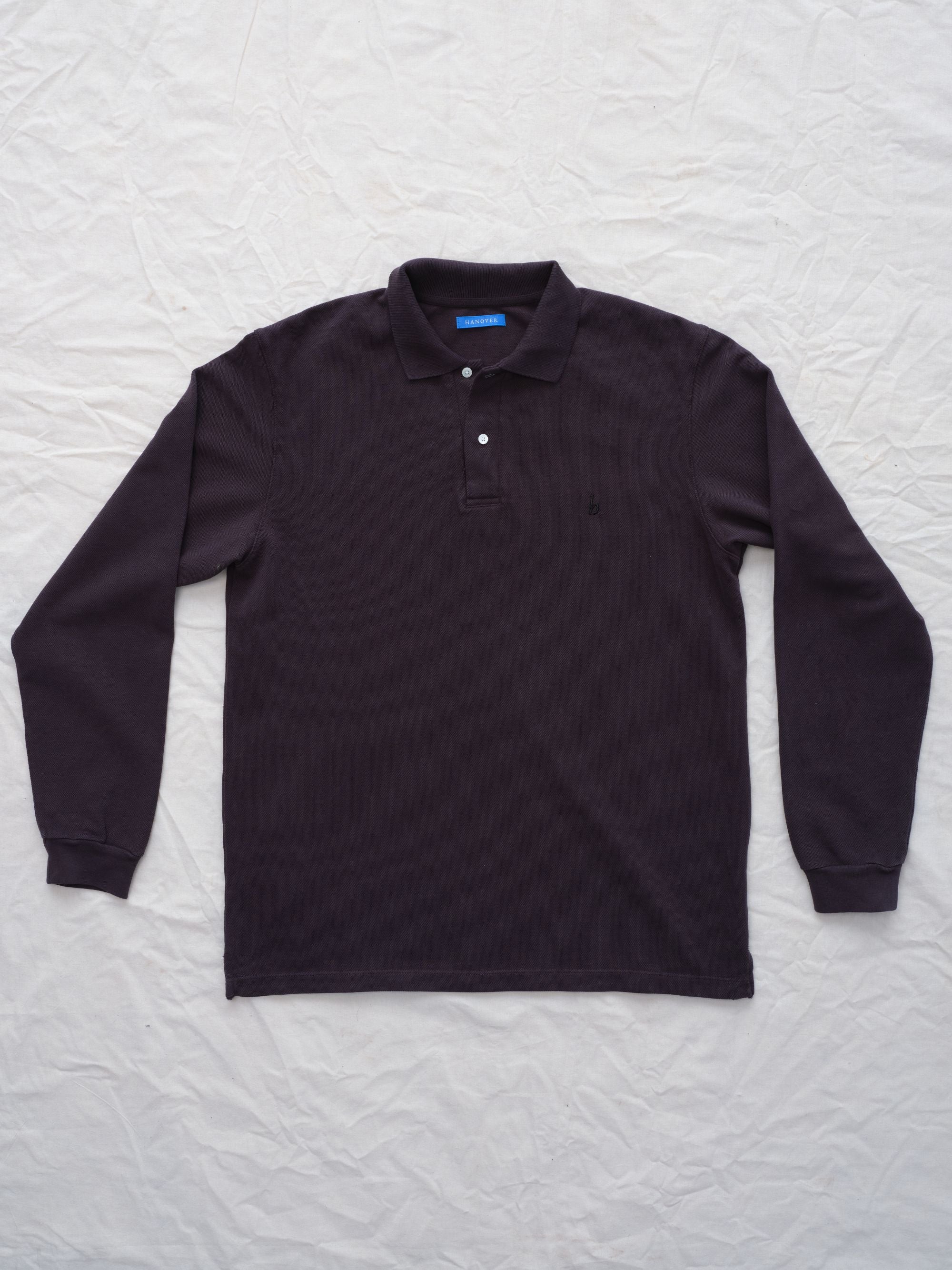 Hanover Polo Long Sleeve Flat Lay Cacao