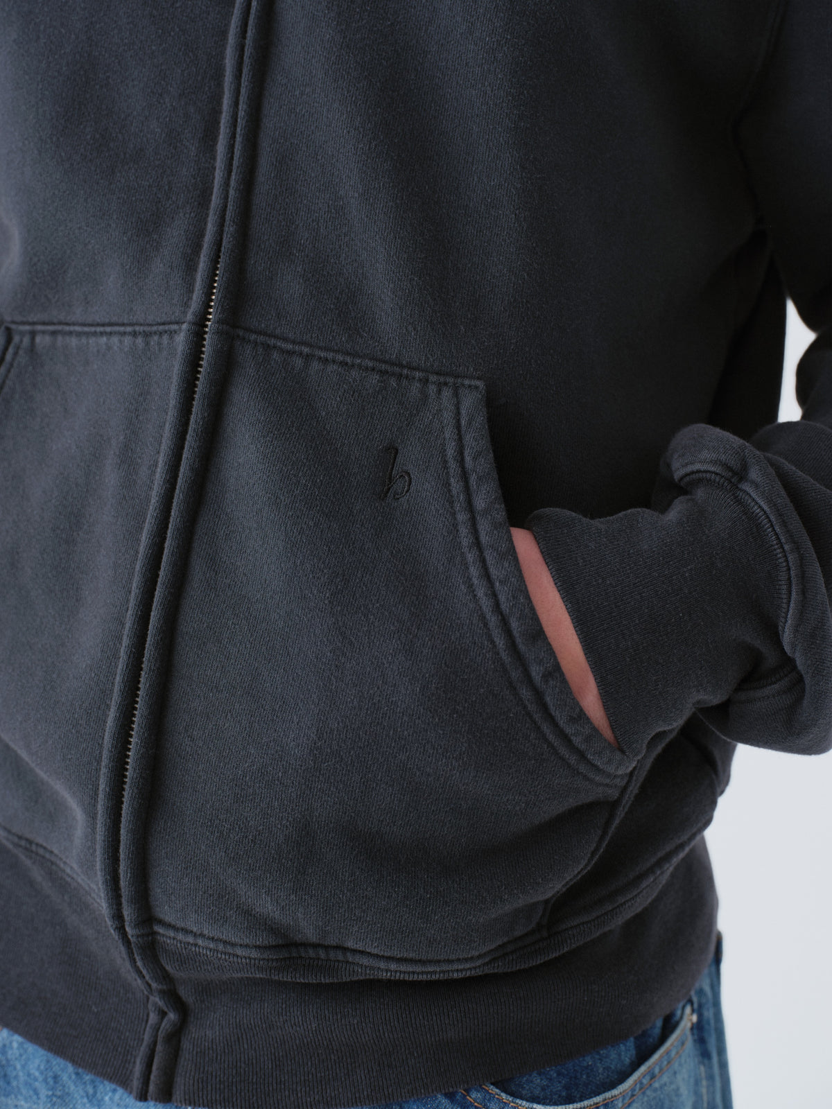 Sunwashed Staple Zip Hoodie