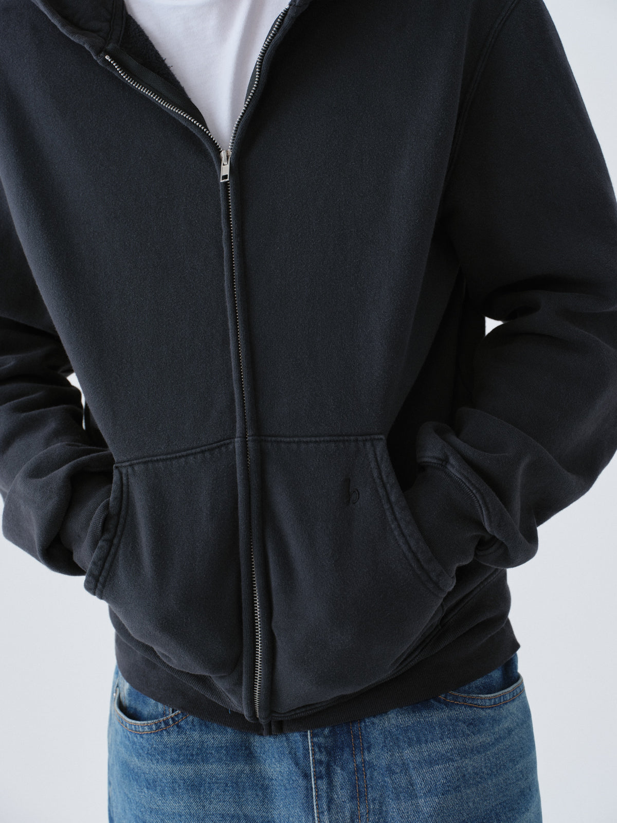 Sunwashed Staple Zip Hoodie