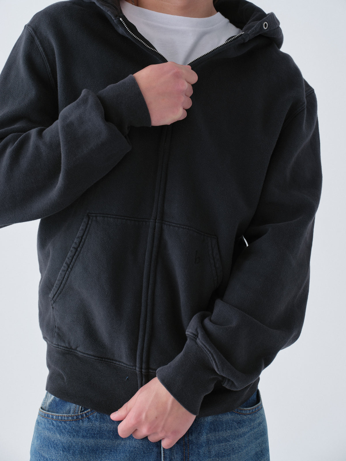 Sunwashed Staple Zip Hoodie