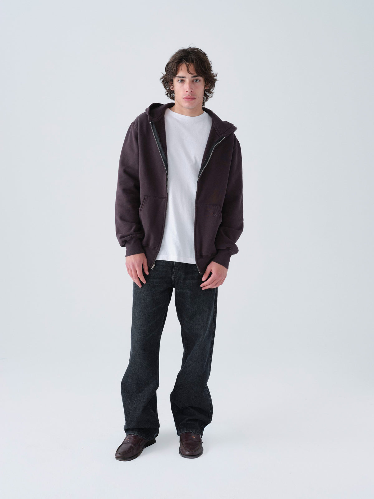 Sunwashed Staple Zip Hoodie