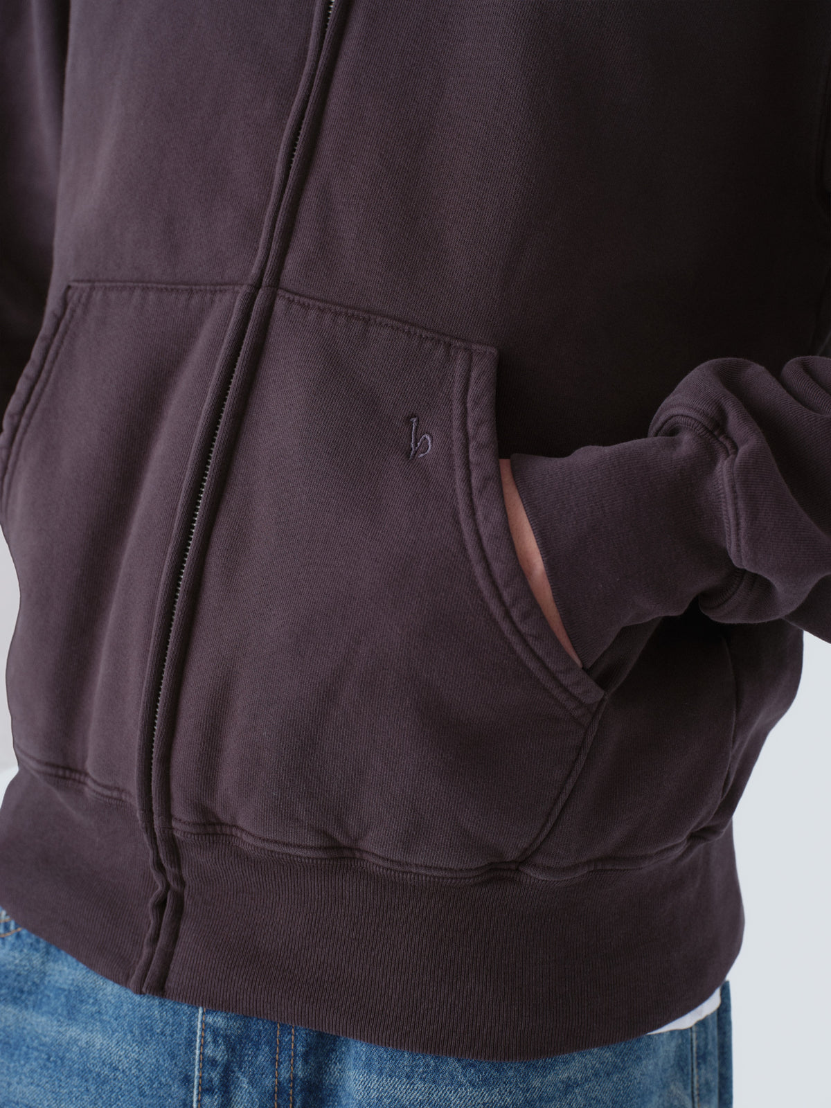 Sunwashed Staple Zip Hoodie