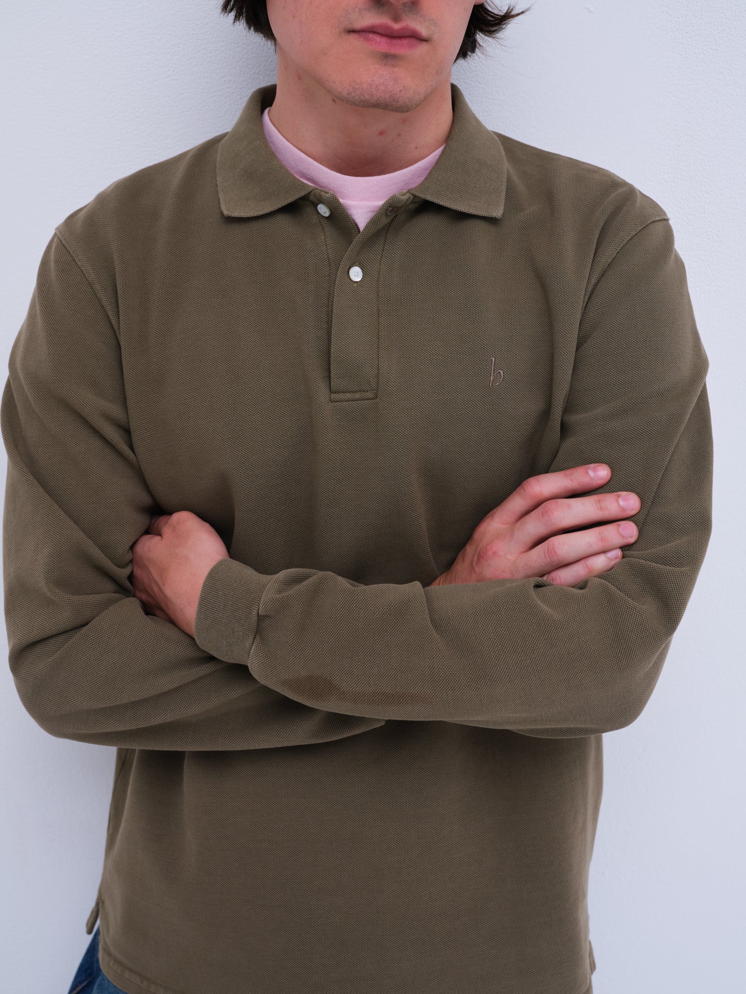 Sunwashed Staple Long Sleeve Polo