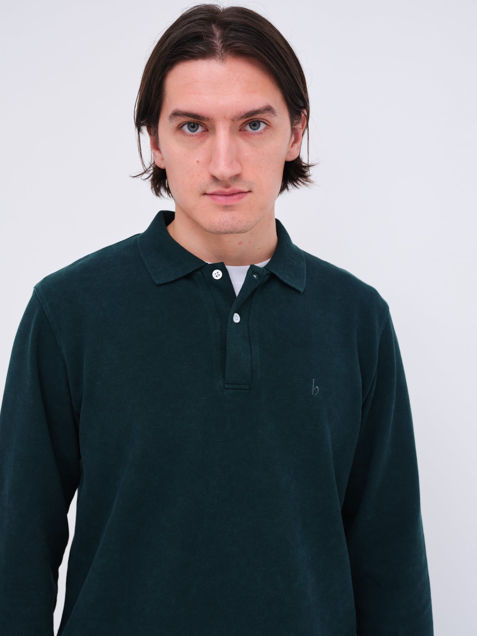Sunwashed Staple Long Sleeve Polo
