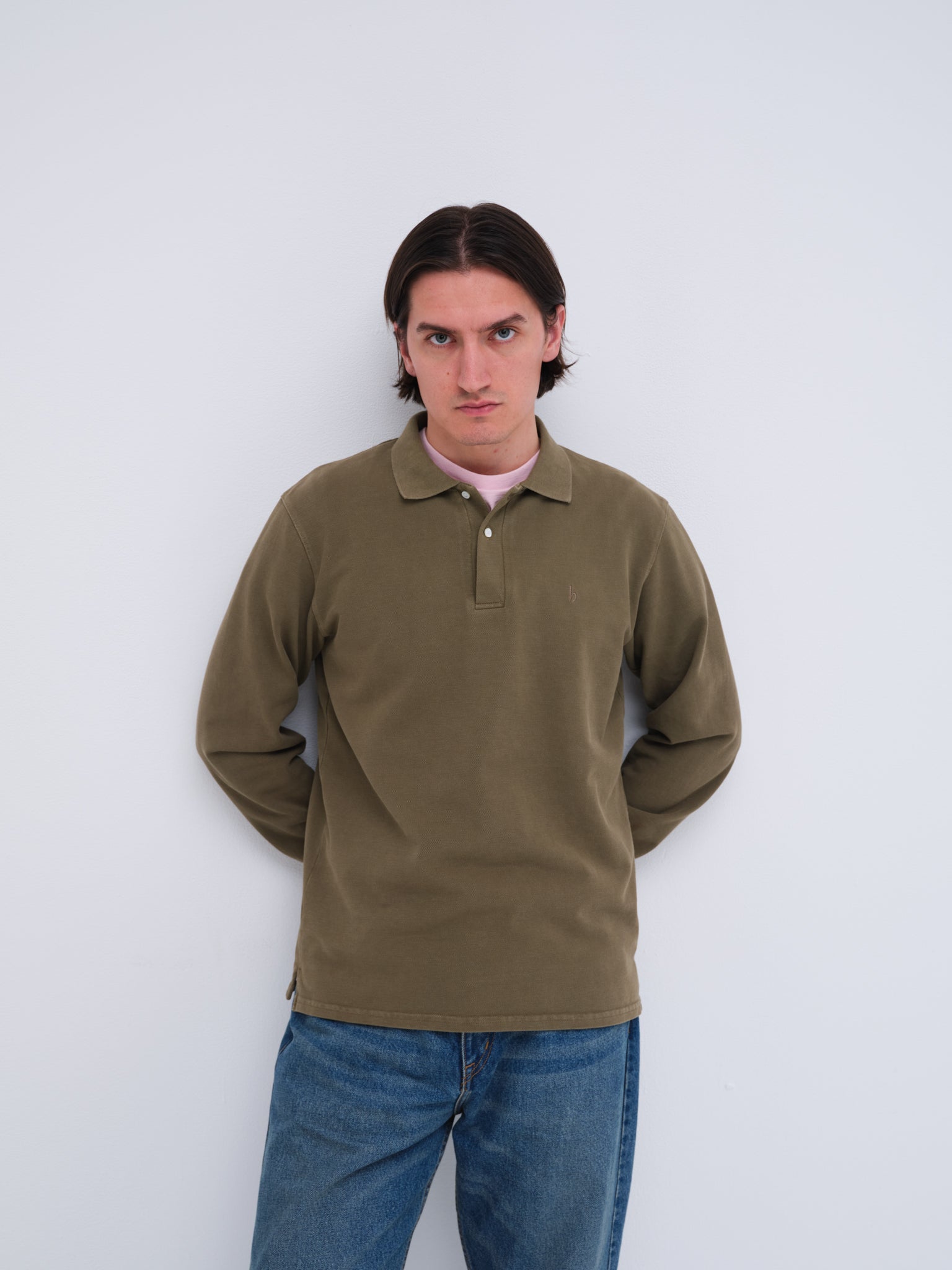 Sunwashed Staple Long Sleeve Polo